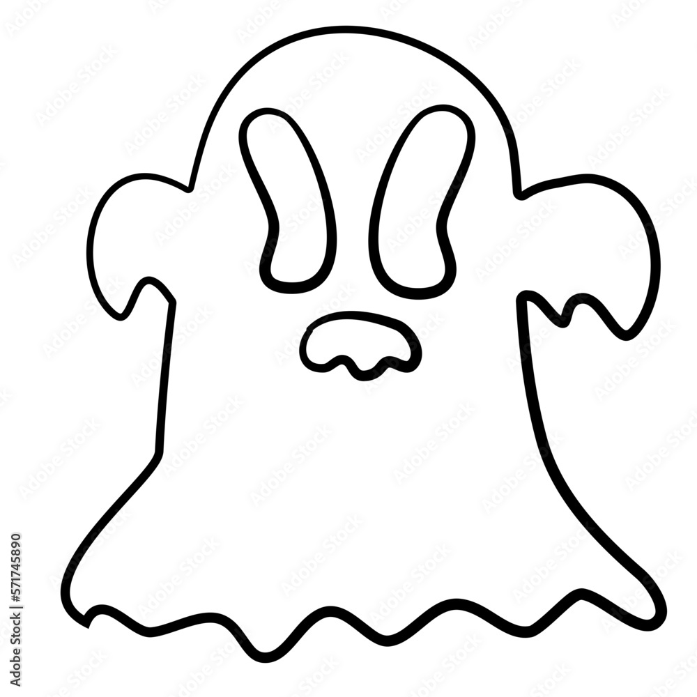 Obraz premium halloween flying ghost