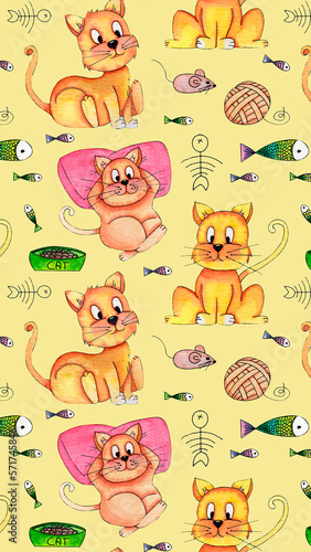 phone wallpaper screen with cats