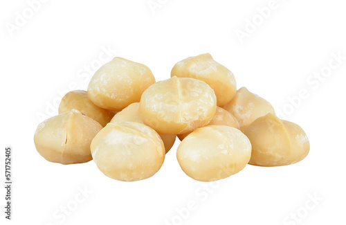 macadamia nuts on transparent png photo