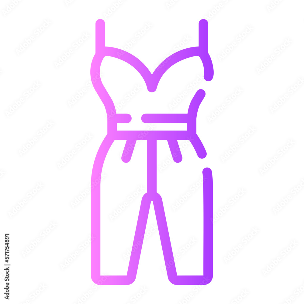jumpsuit gradient icon jumpsuit gradient icon