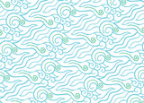 Batik motifs from Indonesian Javanese cloth with very beautiful seamless line patterns. Vector EPS 10
