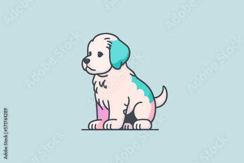 cute puppy illustration
