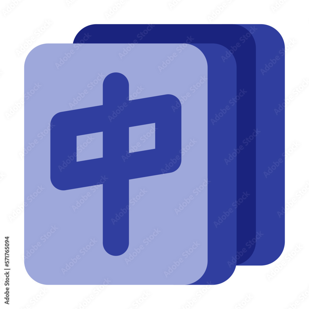 Obraz premium Mahjong Icon