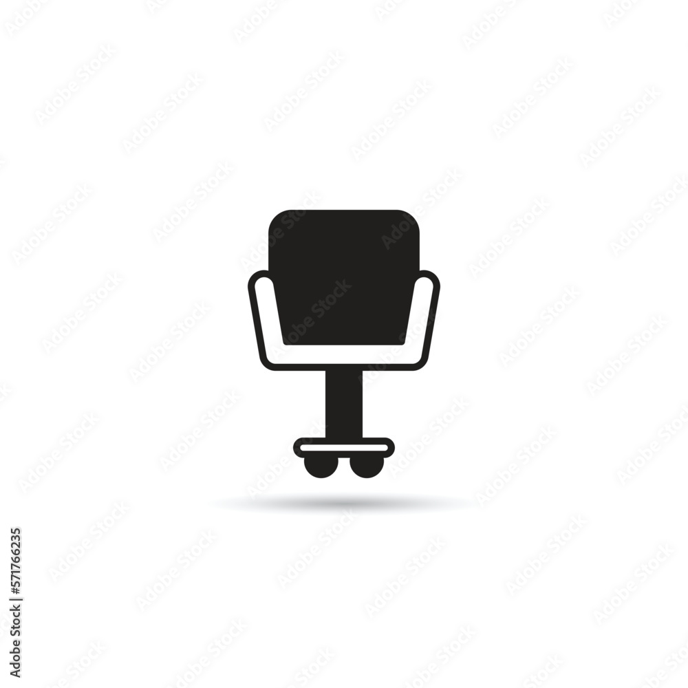 office chair icon on white background office chair icon on white background