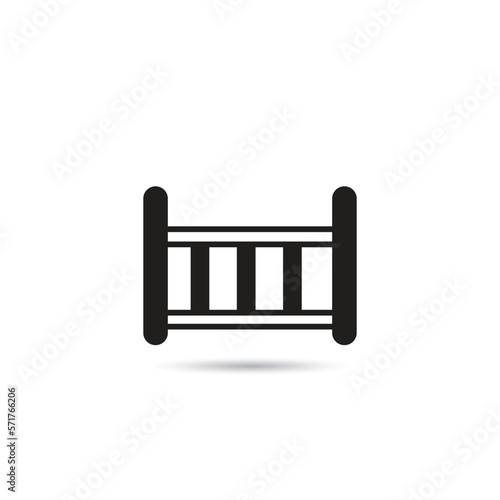 cradle icon on white background
