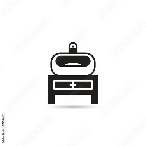 sink icon on white background