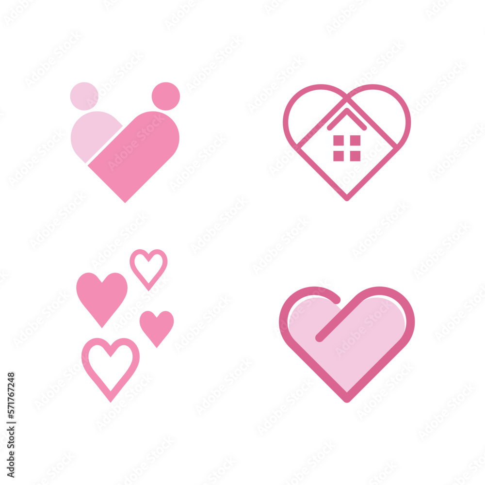 Love logo icon and symbol Love logo icon and symbol