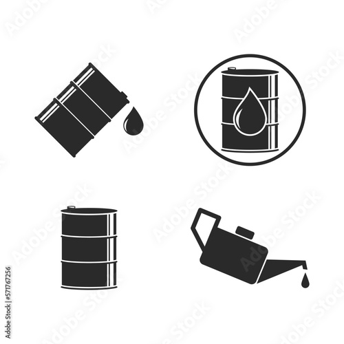 Oil drum oilcan jerrycan logo symbol
