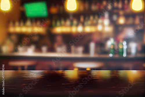bar background with lots of copy space, generative AI