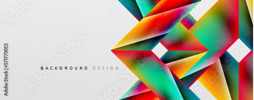 Triangle fluid color gradient abstract background. Vector Illustration For Wallpaper  Banner  Background  Card  Book Illustration  landing page