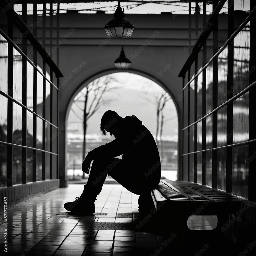 3,949 Man Sad Silhouette Stock Photos - Free & Royalty-Free Stock