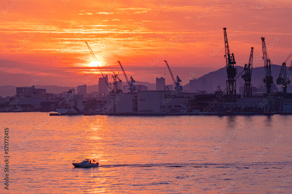 Fototapeta premium 夕焼けの海