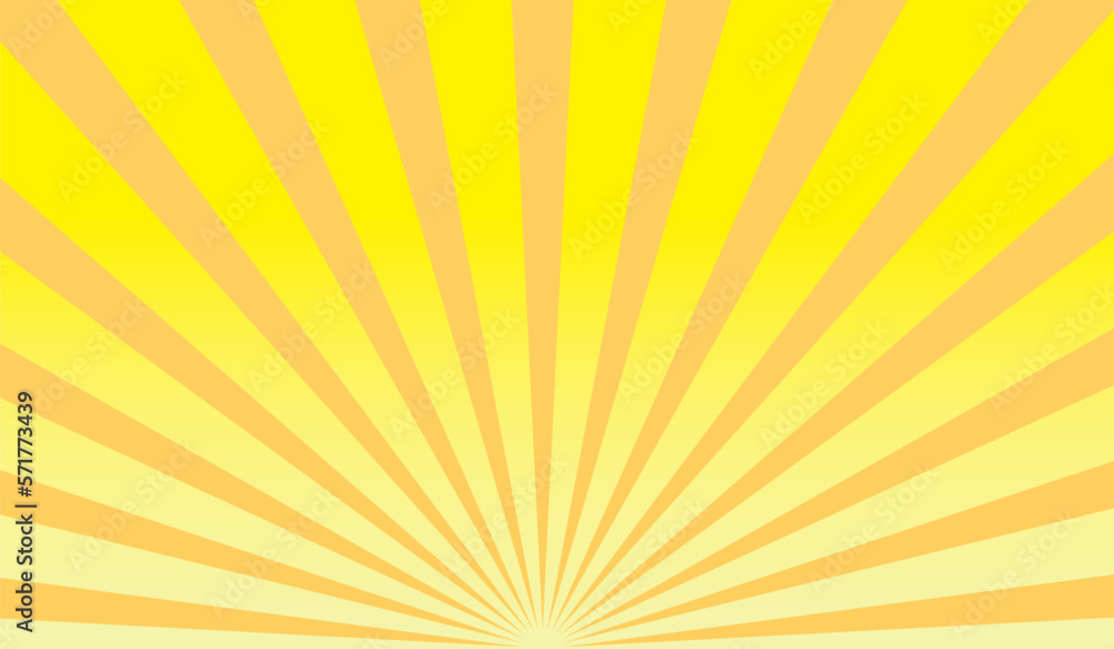 Obraz premium Abstract yellow sunburst background