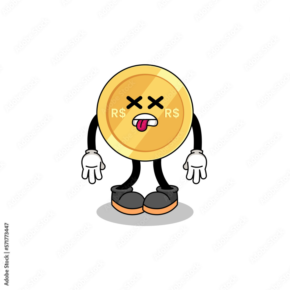 brazilian real mascot illustration is dead brazilian real mascot illustration is dead