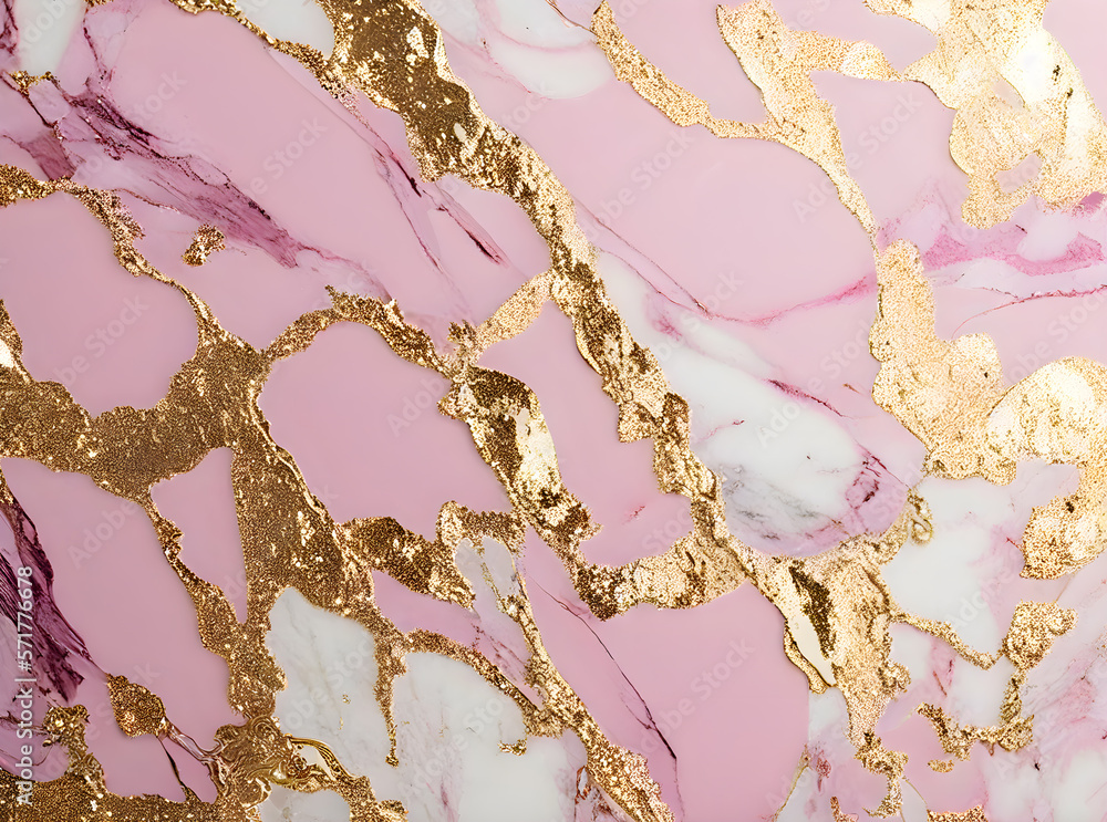 A swirl of pink gold marble abstract background, Liquid marble design abstract, light pink azure tones with glitter golden, Paint marble texture. Alcohol ink colors, Generative Ai. A swirl of pink gold marble abstract background, Liquid marble design abstract, light pink azure tones with glitter golden, Paint marble texture. Alcohol ink colors, Generative Ai.