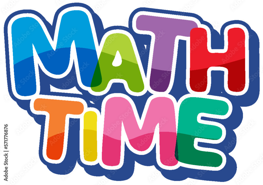Colourful mathematic banner isolated Colourful mathematic banner isolated