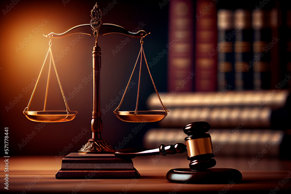 Scales Of Justice And Gavel