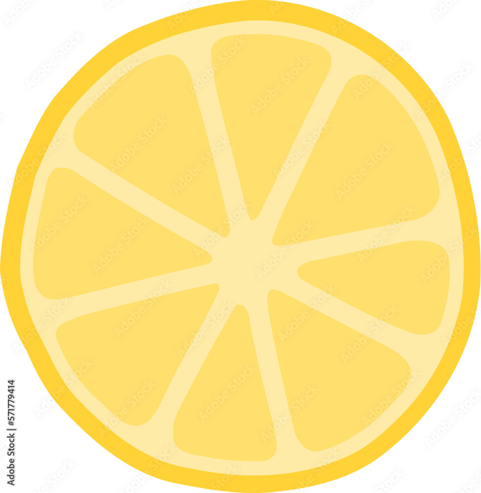 Lemon Fruit Flat Illustration Lemon Fruit Flat Illustration