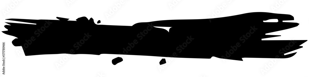 Brush strokes black silhouette in grunge style. Irregular shapes and rough edges. Design element for t-shirt or website. Brush strokes black silhouette in grunge style. Irregular shapes and rough edges. Design element for t-shirt or website.