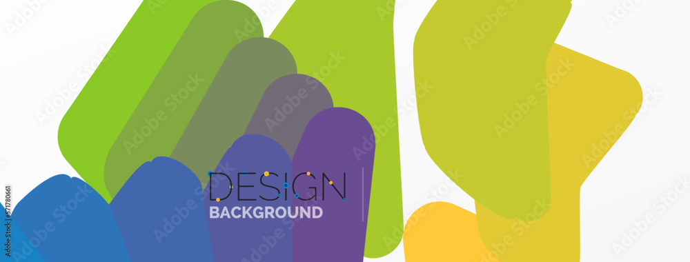 Background, creative geometric shapes composition with gradient effect. Wallpaper for concept of AI technology, blockchain, communication, 5G, science, business and technology