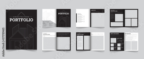 Architecture portfolio or interior portfolio Brochure Template design
