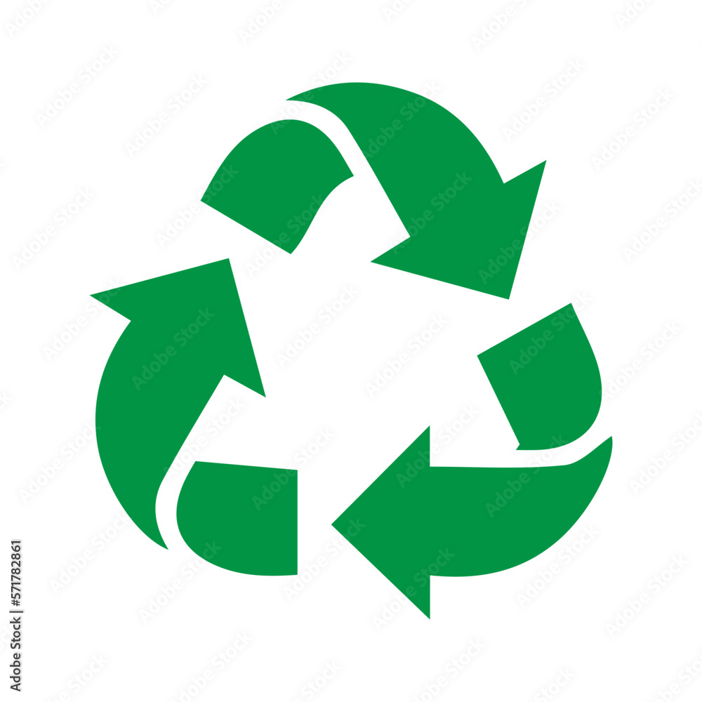 Obraz premium Recycle icon vector, sign, symbol.