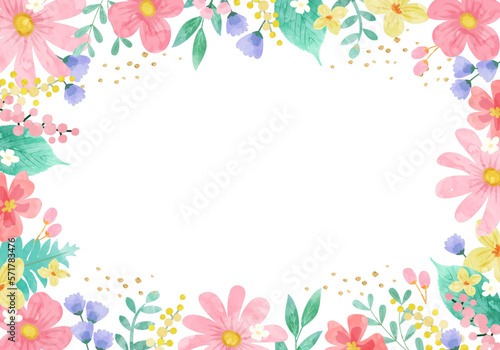 Êò•„ÅÆ„Éë„Çπ„ÉÜ„É´„Ç´„É©„Éº„ÅÆËä±„ÅÆ„Éô„ÇØ„Çø„Éº„Ç§„É©„Çπ„Éà„Éï„É¨„Éº„É†ËÉåÊôØ