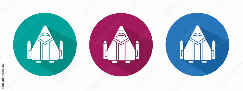 Icon for airplane vector illustration in flat. Icon for airplane vector illustration in flat.