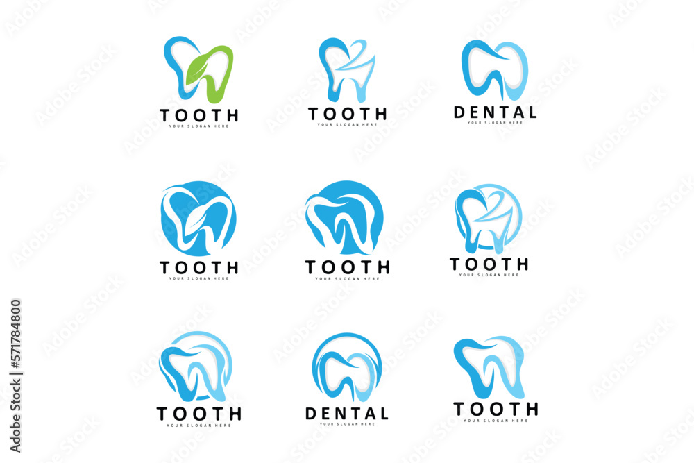 Tooth logo, Dental Health Vector, Care Brand Illustration Tooth logo, Dental Health Vector, Care Brand Illustration