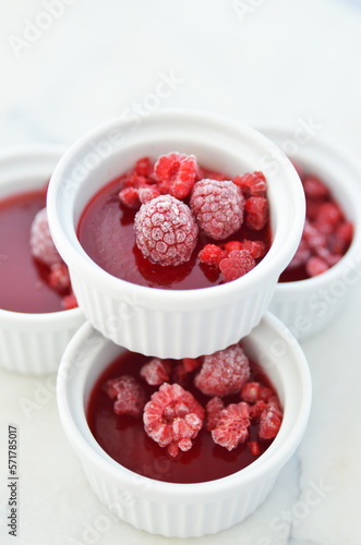 Homemade raspberry jelly