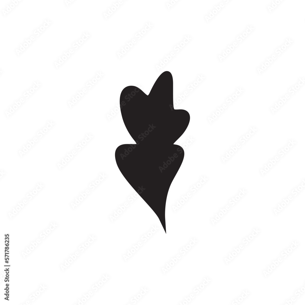 Obraz premium icon symbol leaf OAK isolated on white background. vector illustration.
