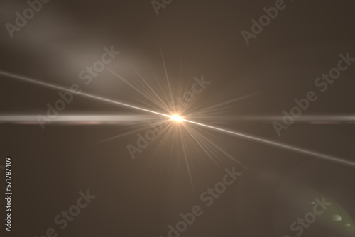 
lens flare effects on black background
