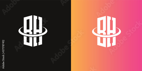 bh letter shield icon