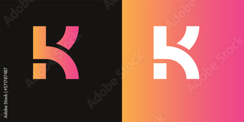 Letter K logo icon design template elements
