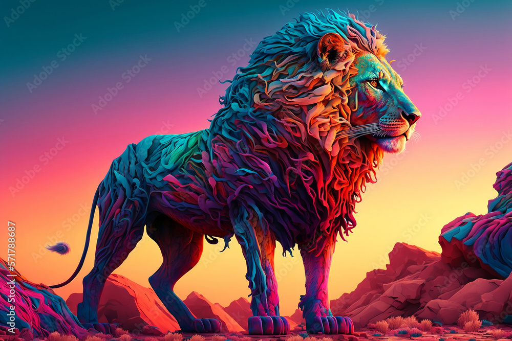 Colored Lion Head Background Images, HD Pictures and Wallpaper For Free  Download | Pngtree