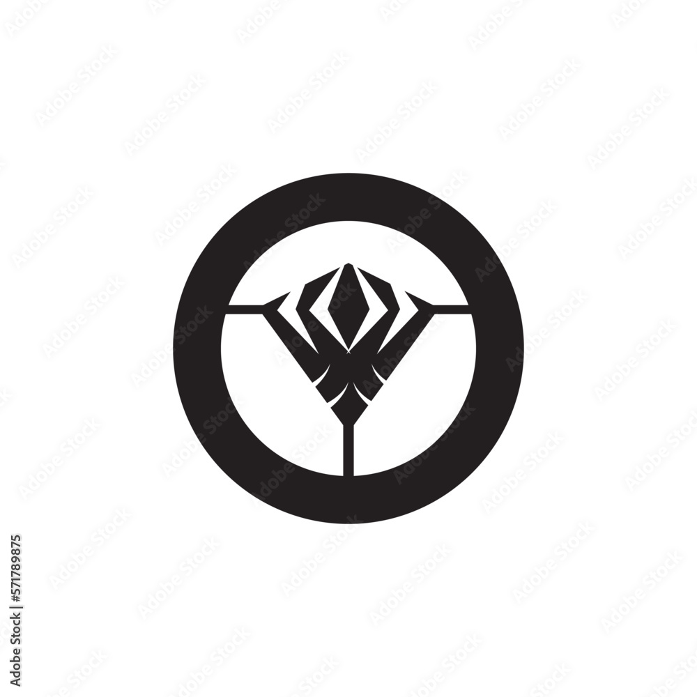 circle diamond jewelry logo icon. circle diamond jewelry logo icon.