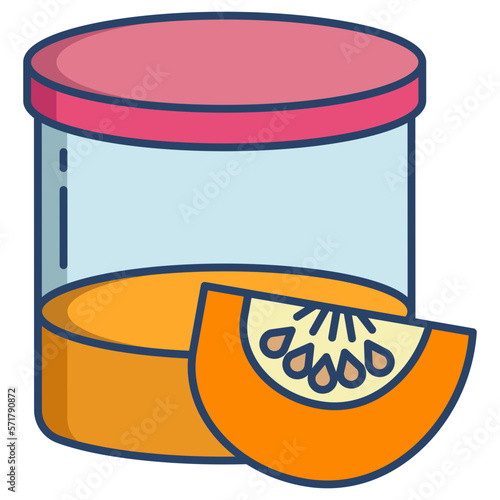 pumpkin baby puree icon