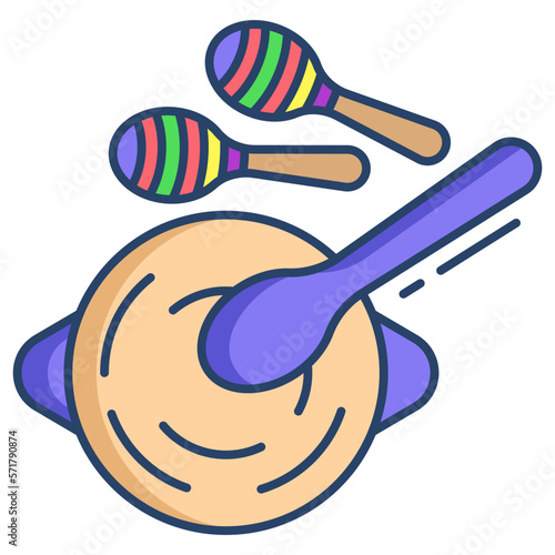 puree bowl with honey icon