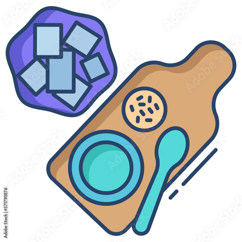 baby puree plate icon