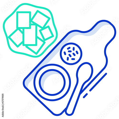 baby puree plate icon