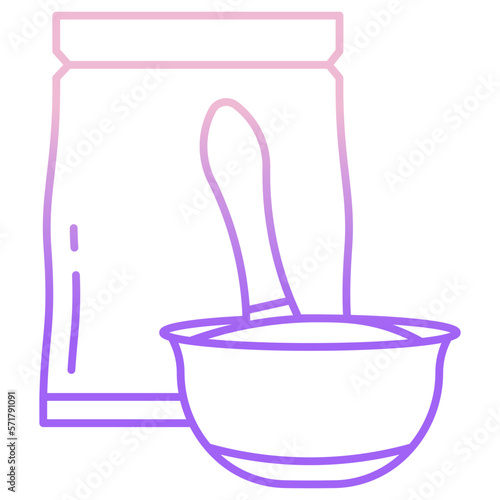 baby oats cereal icon