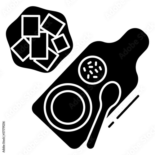 baby puree plate icon
