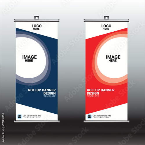 Roll-up design set, Roll up banner stand template design, creative banner abstract background,  banner for presentations, background for a brochure or booklet, vector illustration,  business flyer