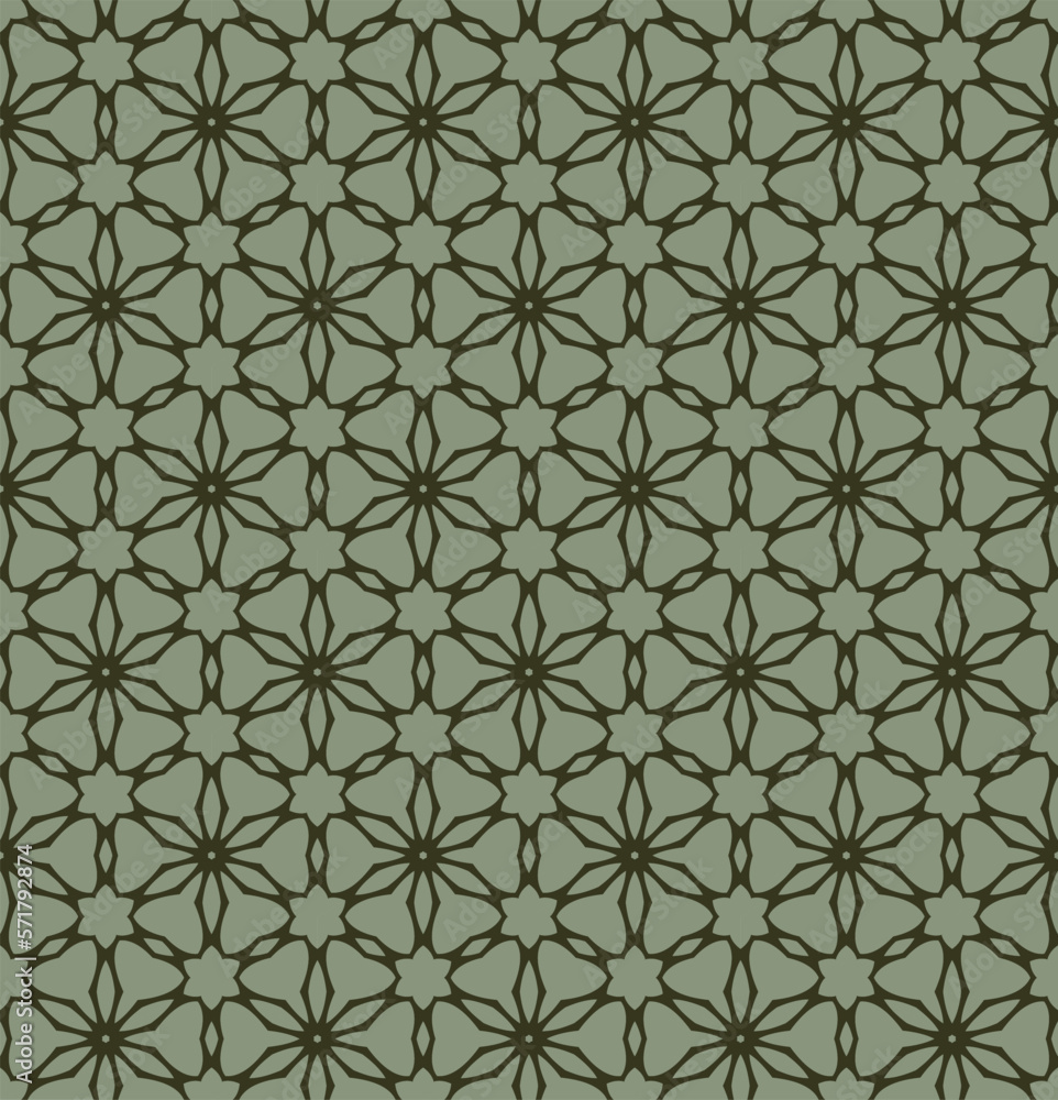Fototapeta premium Abstract tileable geometric pattern. A seamless background, vintage texture. 