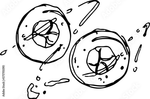 sketch sushi roll