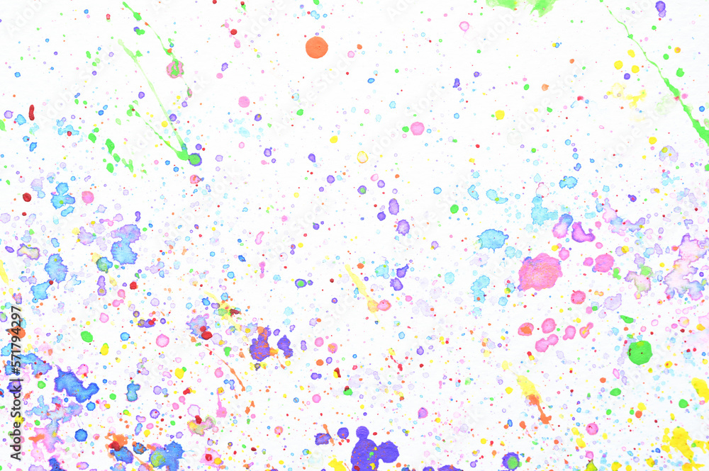 water colour splash on white paper, colorful art design water colour splash on white paper, colorful art design