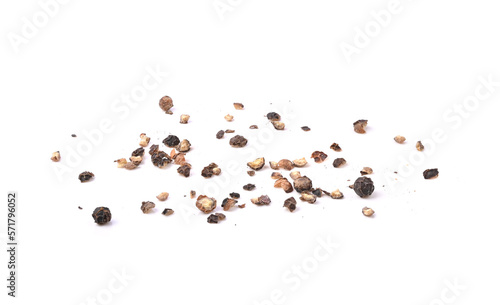 Fotografía Pepper. Ground black pepper isolated on a white background .