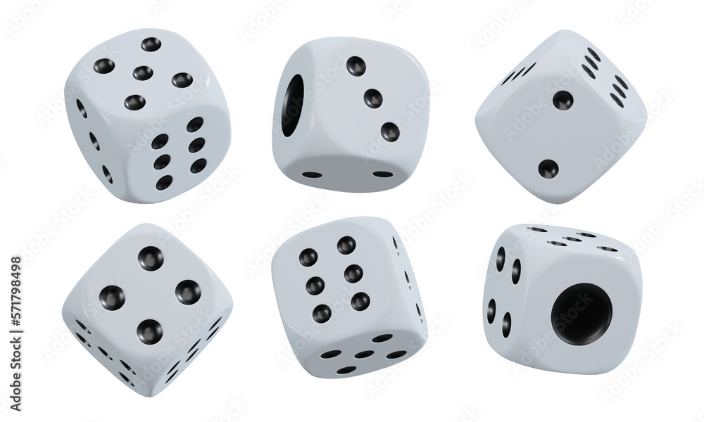 isolated dice for casino or gambling concept isolated dice for casino or gambling concept