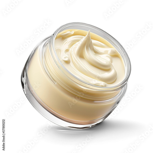 Slika na platnu Cosmetic cream glass on transpareng background png