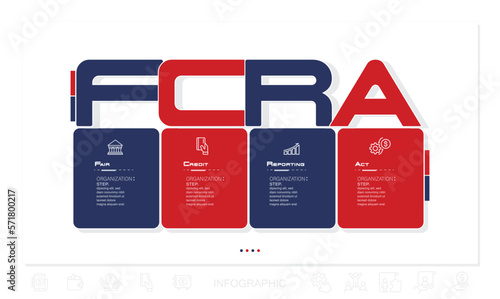 FCRA Infographic Elements and Infographic Elements stock illustration Infographic, Flow Chart, Organization, Fair Credit Reporting Act 
